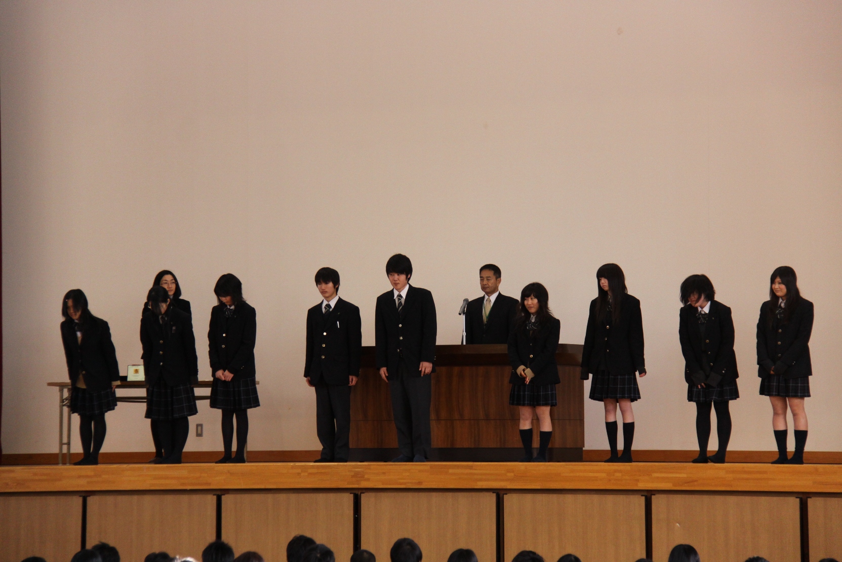 1月8日始業日 備前緑陽高等学校