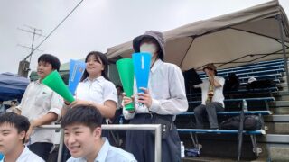 硬式野球部の応援 | 備前緑陽高等学校